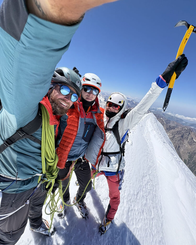 Summit selfie at the summit of Talgar